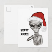 Schlechte Alien, schwere Weihnachten! Postkarte (Vorne/Hinten)
