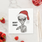 Schlechte Alien, schwere Weihnachten! Serviette (Beispiel)