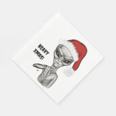 Schlechte Alien, schwere Weihnachten! Serviette (Ecke)