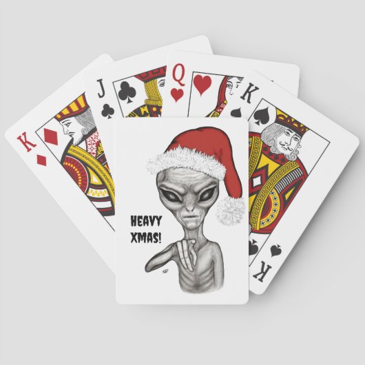 Schlechte Alien, schwere Weihnachten! Spielkarten (Rückseite)