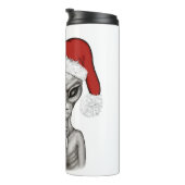 Schlechte Alien, schwere Weihnachten! Thermosbecher (Nach rechts gedreht)