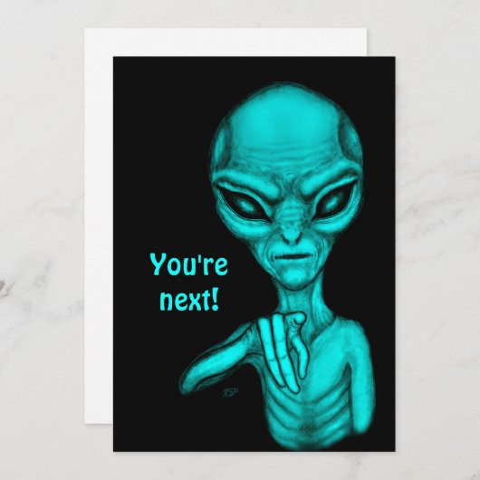 Schlechte Alien, Sie sind als Nächstes dran! (Vorne/Hinten)