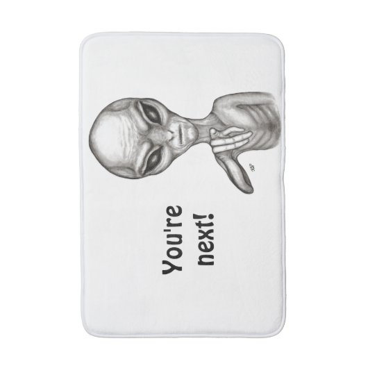 Schlechte Alien, Sie sind als Nächstes dran! Badematte (Vorderseite Vertikal)