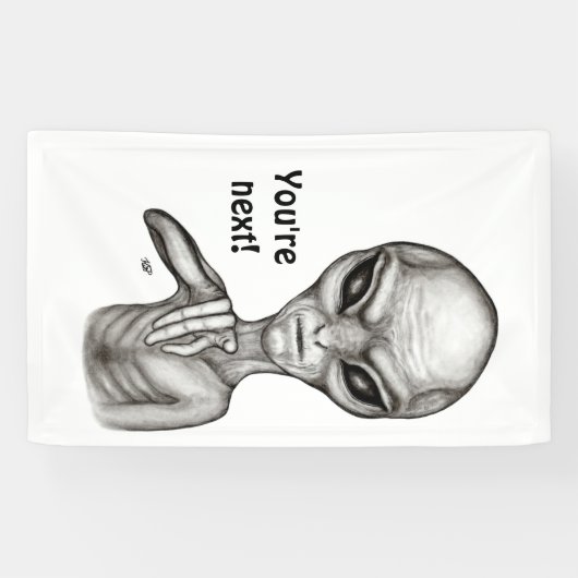 Schlechte Alien, Sie sind als Nächstes dran! Banner (Horizontal)
