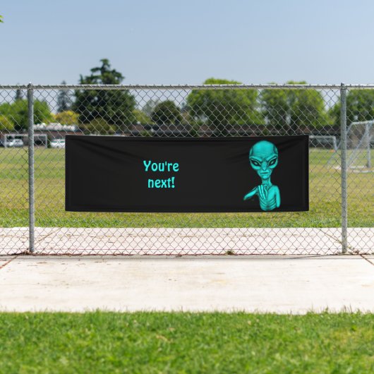 Schlechte Alien, Sie sind als Nächstes dran! Banner (Insitu)