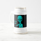 Schlechte Alien, Sie sind als Nächstes dran! Bierglas (Vorderseite Links)