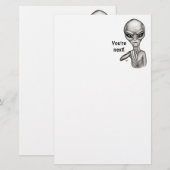 Schlechte Alien, Sie sind als Nächstes dran! Brief Briefpapier (Vorne/Hinten)