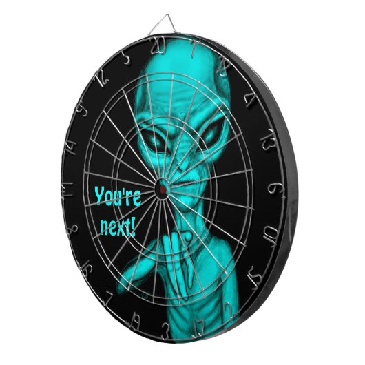 Schlechte Alien, Sie sind als Nächstes dran! Dartscheibe (Vorderseite rechts)