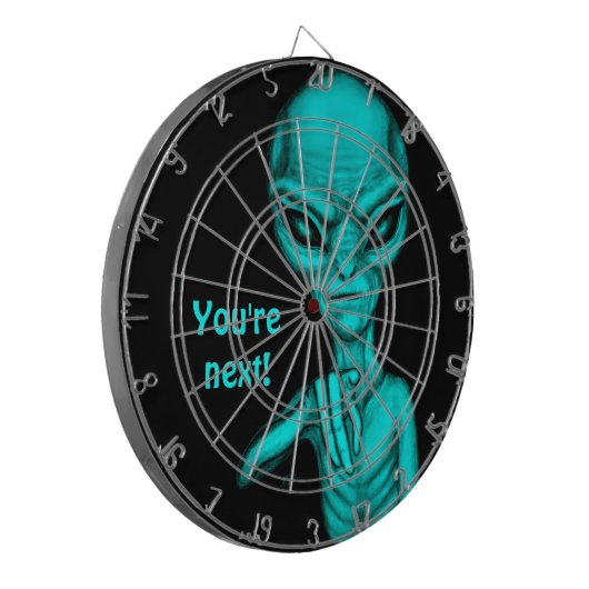 Schlechte Alien, Sie sind als Nächstes dran! Dartscheibe (Vorderseite Links)