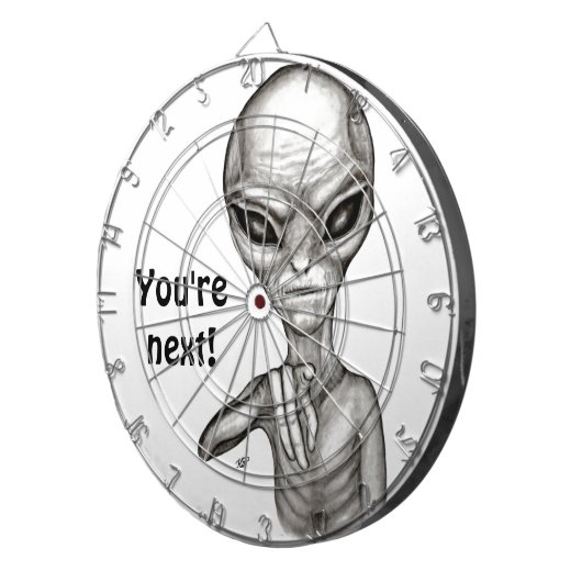 Schlechte Alien, Sie sind als Nächstes dran! Dartscheibe (Vorderseite rechts)