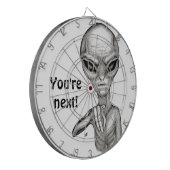 Schlechte Alien, Sie sind als Nächstes dran! Dartscheibe (Vorderseite Links)
