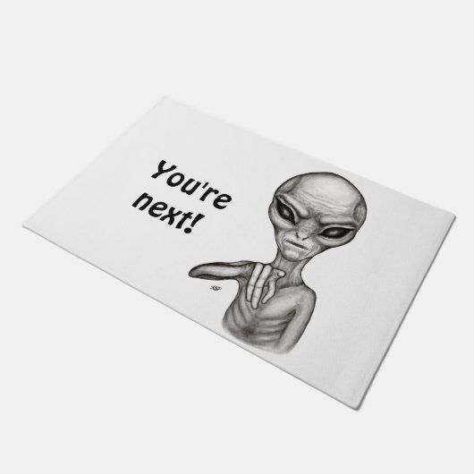 Schlechte Alien, Sie sind als Nächstes dran! Doorm Fußmatte (Schrägansicht)
