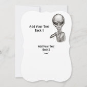 Schlechte Alien, Sie sind als Nächstes dran! Einla Einladung (Rückseite)