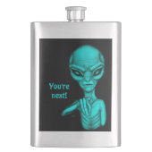 Schlechte Alien, Sie sind als Nächstes dran! Flachmann (Vorderseite)