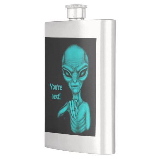 Schlechte Alien, Sie sind als Nächstes dran! Flachmann (Links)