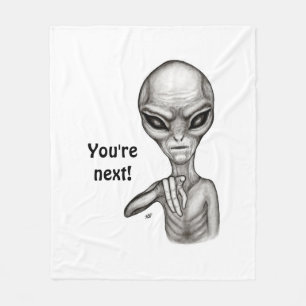 Schlechte Alien, Sie sind als Nächstes dran! Fleecedecke