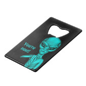 Schlechte Alien, Sie sind als Nächstes dran! Geldbeutel Flaschenöffner (Rückseite Schrägansicht)