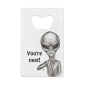 Schlechte Alien, Sie sind als Nächstes dran! Geldbeutel Flaschenöffner (Rückseite)