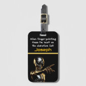 Schlechte Alien, Sie sind als Nächstes dran! Gepäckanhänger (Vorderseite Vertikal)