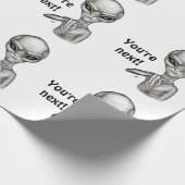 Schlechte Alien, Sie sind als Nächstes dran! Geschenkpapier (Ecke)