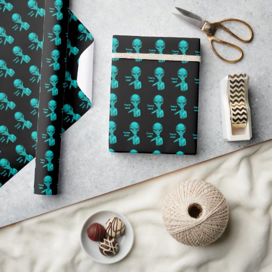 Schlechte Alien, Sie sind als Nächstes dran! Geschenkpapier (Handwerk)