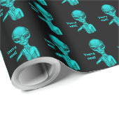 Schlechte Alien, Sie sind als Nächstes dran! Geschenkpapier (Rolleneckpunkt)