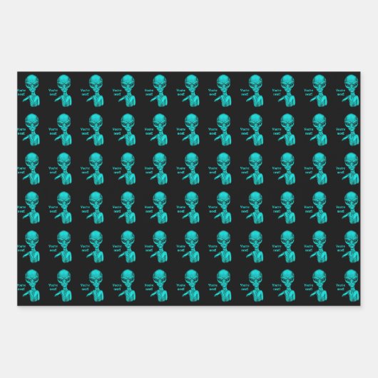 Schlechte Alien, Sie sind als Nächstes dran! Geschenkpapier Set (Vorderseite 2)