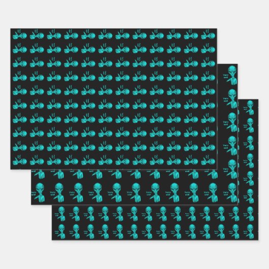 Schlechte Alien, Sie sind als Nächstes dran! Geschenkpapier Set (Set)