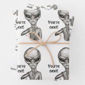 Schlechte Alien, Sie sind als Nächstes dran! Geschenkpapier Set (Beispiel)
