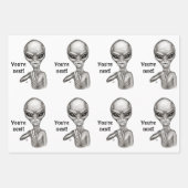 Schlechte Alien, Sie sind als Nächstes dran! Geschenkpapier Set (Vorderseite)