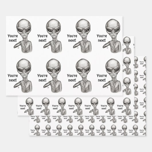 Schlechte Alien, Sie sind als Nächstes dran! Geschenkpapier Set (Set)