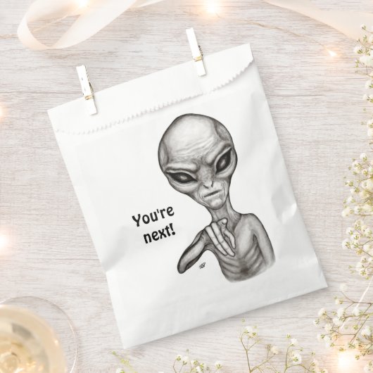 Schlechte Alien, Sie sind als Nächstes dran! Geschenktütchen (Ausgeschnitten)