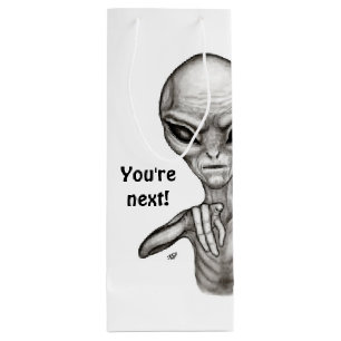 Schlechte Alien, Sie sind als Nächstes dran! Geschenktüte Für Weinflaschen