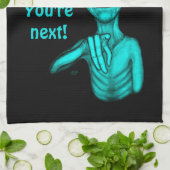 Schlechte Alien, Sie sind als Nächstes dran! Geschirrtuch (Gefaltet)