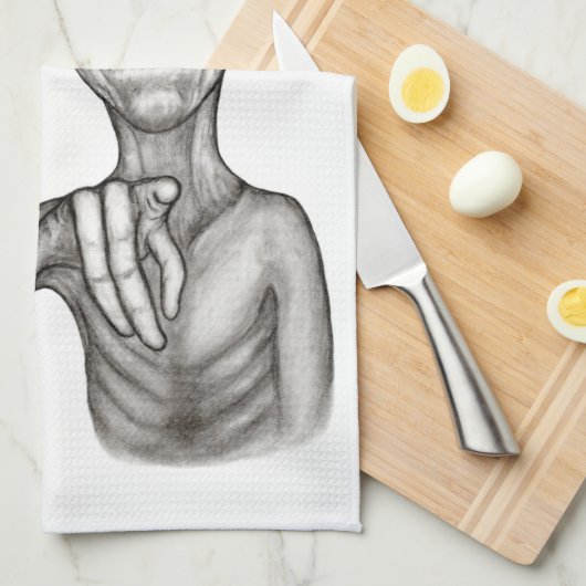 Schlechte Alien, Sie sind als Nächstes dran! Geschirrtuch (Viertel Falte)