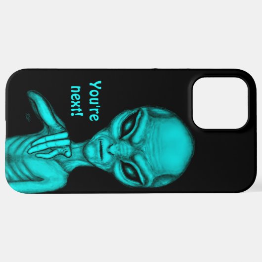 Schlechte Alien, Sie sind als Nächstes dran! iPhone Hülle (Hinten horizontal)