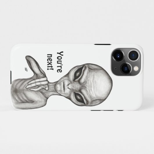 Schlechte Alien, Sie sind als Nächstes dran! iPhone Hülle (Rückseite (Horizontal))