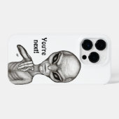 Schlechte Alien, Sie sind als Nächstes dran! iPhone Hülle (Rückseite (Horizontal))