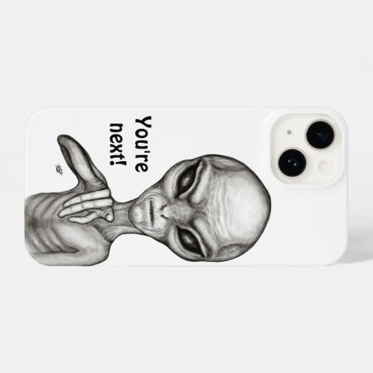 Schlechte Alien, Sie sind als Nächstes dran! iPhone Hülle (Rückseite (Horizontal))
