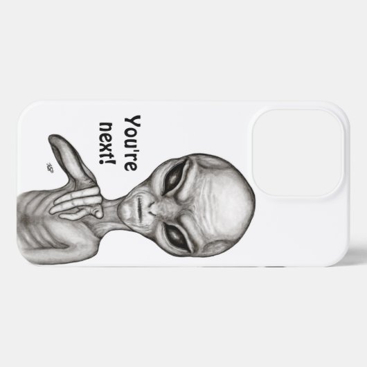 Schlechte Alien, Sie sind als Nächstes dran! iPhone Hülle (Rückseite (Horizontal))