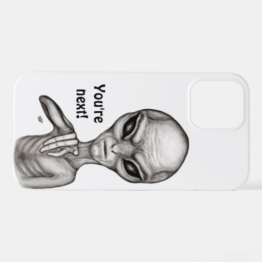 Schlechte Alien, Sie sind als Nächstes dran! iPhone Hülle (Rückseite (Horizontal))
