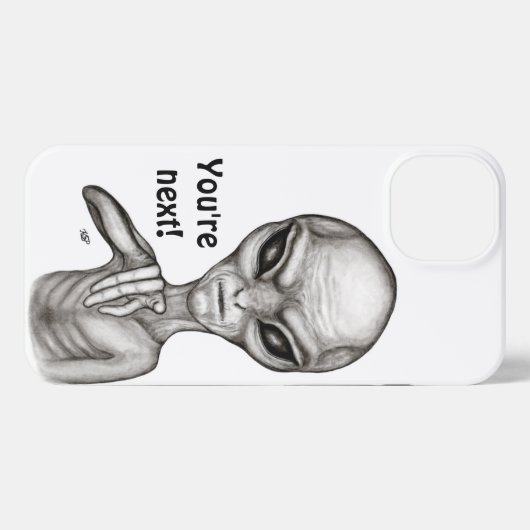 Schlechte Alien, Sie sind als Nächstes dran! iPhone Hülle (Rückseite (Horizontal))