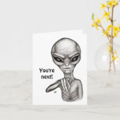 Schlechte Alien, Sie sind als Nächstes dran! Karte (Gelbe Blume)