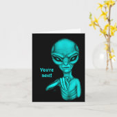 Schlechte Alien, Sie sind als Nächstes dran! Karte (Gelbe Blume)