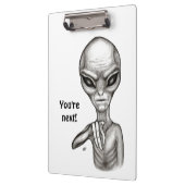 Schlechte Alien, Sie sind als Nächstes dran! Klemmbrett (Links)