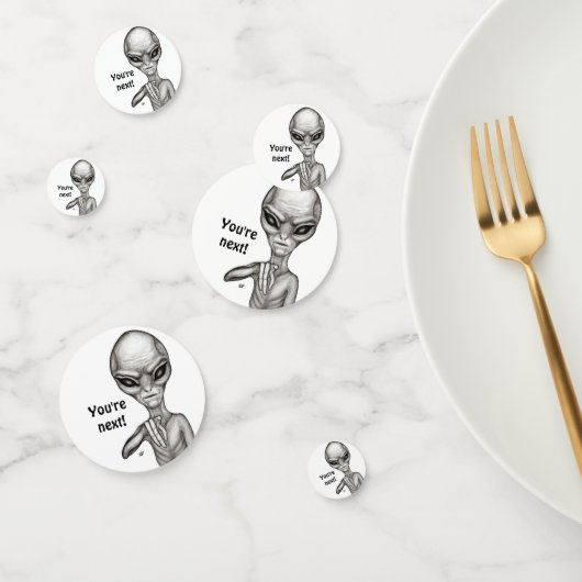 Schlechte Alien, Sie sind als Nächstes dran! Konfetti (Gruppe)