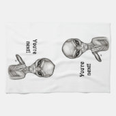 Schlechte Alien, Sie sind als Nächstes dran! Küche Geschirrtuch (Horizontal)