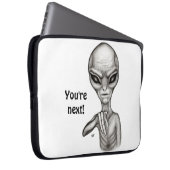 Schlechte Alien, Sie sind als Nächstes dran! Laptopschutzhülle (Vorne Rechts)