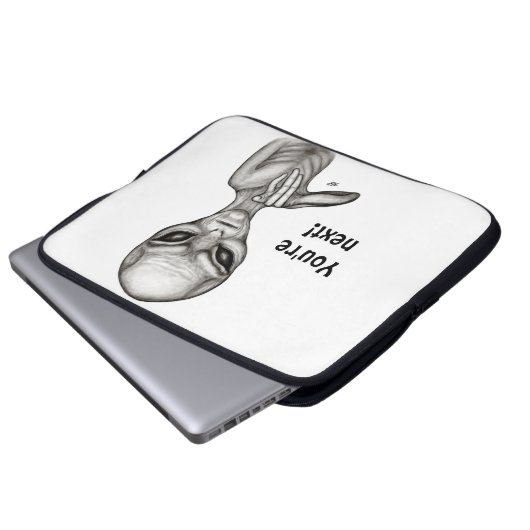 Schlechte Alien, Sie sind als Nächstes dran! Laptopschutzhülle (Vorne Knopf)
