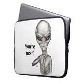 Schlechte Alien, Sie sind als Nächstes dran! Laptopschutzhülle (Vorderseite Links)